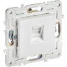 Розетка компьютерная IEK SK-K10-1-K01 RJ45 кат.5E SKANDY SK-K01W арктический белый